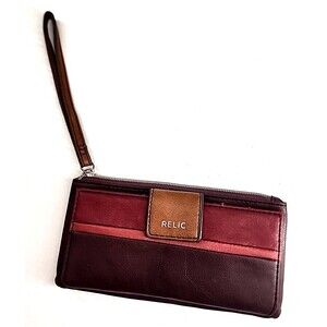Relic | Faux Leather Wallet Red Burgundy Wallet Wristlet Everyday Chic Basic